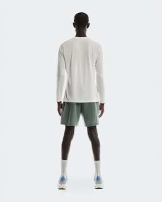 Hombre 7″ Pantalones Cortos Básicos Oliva