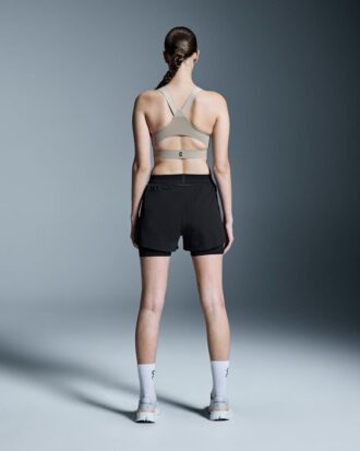 Mujer 3″ Performance 2/1 Pantalones Cortos Negro