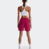 Mujer Pantalones Cortos de Rendimiento 5″ Granate