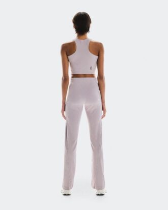 Mujer Pantalones de Punto Acanalados para Todo el Día