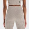 Mujer Pantalones de Punto Acanalados para Todo el Día
